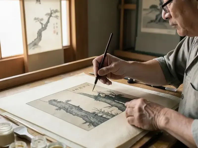 修復作業の様子